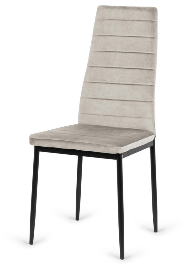 Krzeso tapicerowane VALVA LINE VELVET GREY OUTLET